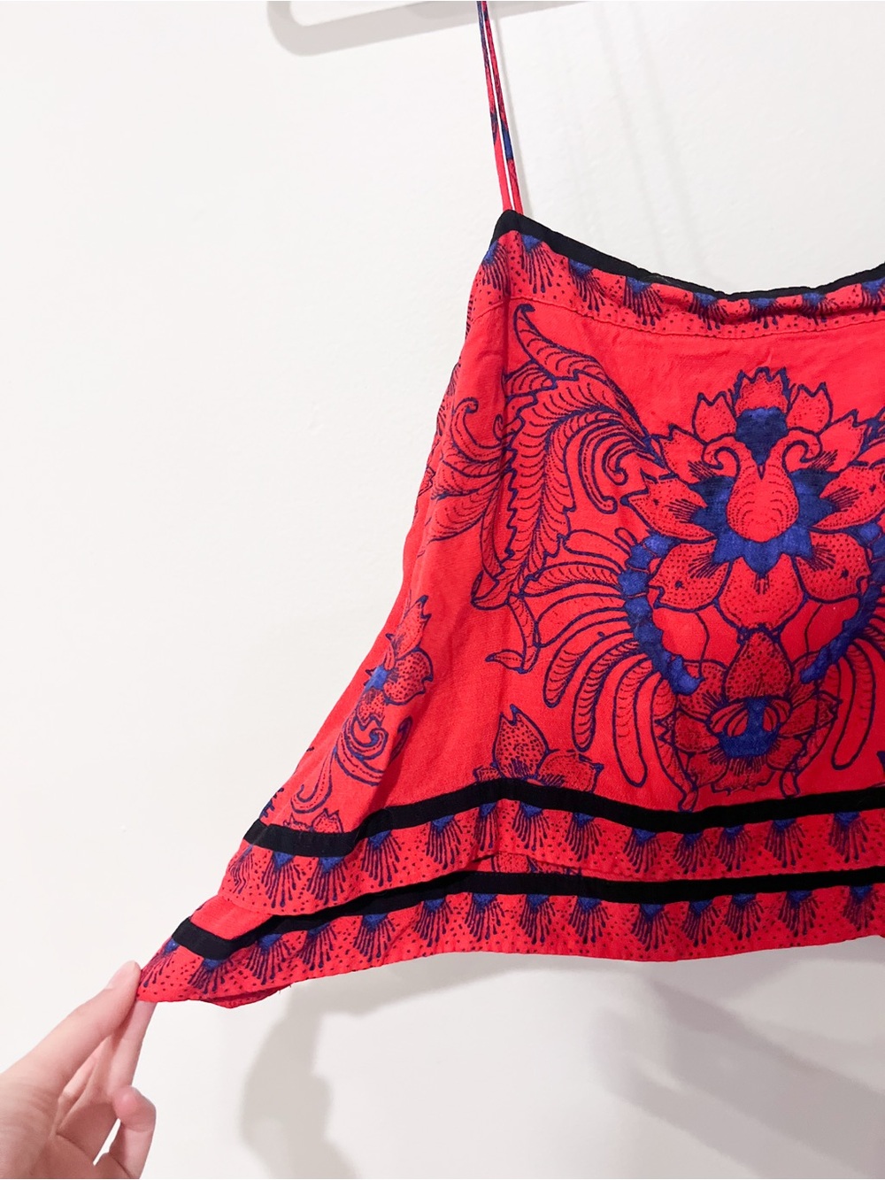 Free People Red Boho Tank Top - Picture 3 of 5